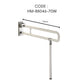 HEMOS BATHROOM STAINLESS STEEL WHITE NYLON SAFETY HANDRAIL SWING GRAB BAR PEMEGANG TANDAS HM-88016
