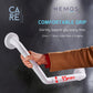 HEMOS 350MM X 350MM WHITE NYLON ANTI SLIP V - SHAPE SAFETY GRIP GRAB BAR  PEMEGANG TANDAS HM-88023-W