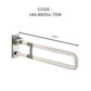 HEMOS BATHROOM STAINLESS STEEL WHITE NYLON SAFETY HANDRAIL SWING GRAB BAR PEMEGANG TANDAS HM-88016