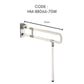 HEMOS BATHROOM STAINLESS STEEL WHITE NYLON SAFETY HANDRAIL SWING GRAB BAR PEMEGANG TANDAS HM-88016