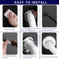 HEMOS 350MM X 350MM WHITE NYLON ANTI SLIP V - SHAPE SAFETY GRIP GRAB BAR  PEMEGANG TANDAS HM-88023-W