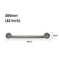 HEMOS BATHROOM SUS304 MATT BLACK SAFETY TOILET GRIP HANDBAR HANDLE HANDRAIL GRAB BAR PEMEGANG TANDAS