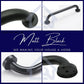HEMOS BATHROOM SUS304 MATT BLACK SAFETY TOILET GRIP HANDBAR HANDLE HANDRAIL GRAB BAR PEMEGANG TANDAS