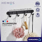 HEMOS ALUMINUM BATHROOM ACCESSORIES FITTINGS CLOTH HOOK HM-81004,81005,81006 (MATT BLACK,SILVER)