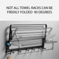 HEMOS ALUMINIUM  BATHROOM ACCESSORIES FITTINGS TOWEL RACK HM-81109 (MATT BLACK, SILVER)