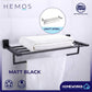 HEMOS STAINLESS STEEL SUS 304  BATHROOM ACCESSORIES FITTINGS TOWEL RACK HM-82809 (MATT BLACK)