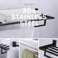 HEMOS STAINLESS STEEL SUS 304  BATHROOM ACCESSORIES FITTINGS TOWEL RACK HM-82809 (MATT BLACK)