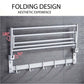 HEMOS ALUMINIUM  BATHROOM ACCESSORIES FITTINGS TOWEL RACK HM-81109 (MATT BLACK, SILVER)