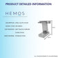 HEMOS STAINLESS STEEL SUS 304  BATHROOM ACCESSORIES FITTINGS TOWEL HOOK HM-82800 (MATT BLACK,SILVER)