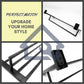 HEMOS STAINLESS STEEL SUS 304  BATHROOM ACCESSORIES FITTINGS TOWEL RACK HM-82809 (MATT BLACK)