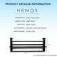 HEMOS STAINLESS STEEL SUS 304  BATHROOM ACCESSORIES FITTINGS TOWEL RACK HM-82809 (MATT BLACK)