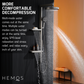 HEMOS BATHROOM FAUCET 4 MODE BRASS MIXER EXPOSED GREY SHOWER SETS SET MANDIAN HM-19095-MG