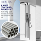 HEMOS BATHROOM FAUCET 4 MODE BRASS FITTING WITH STEEL CASING MIXER EXPOSED SHOWER SETS HM-19091-MG
