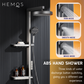 HEMOS BATHROOM FAUCET 4 MODE BRASS MIXER EXPOSED GREY SHOWER SETS SET MANDIAN HM-19095-MG