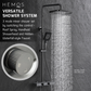 HEMOS BATHROOM FAUCET 3 MODE SUS304 STEEL WITH BRASS CARTRIDGE MIXER RAIN SHOWER SETS SET MANDIAN HM-19116-MB,MG