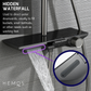 HEMOS BATHROOM FAUCET 3 MODE BRASS BODY WITH ABS CASING MIXER RAIN SHOWER SETS MATT GRAY SET MANDIAN HM-19115-MG