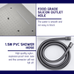 HEMOS BATHROOM BRASS 4 MODE CONCEALED MIXER SHOWER SETS WITH DIGITAL DISPLAY MATT GRAY SET MANDIAN HM-19101-MG