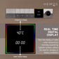 HEMOS BATHROOM BRASS 4 MODE CONCEALED MIXER SHOWER SETS WITH DIGITAL DISPLAY MATT GRAY SET MANDIAN HM-19101-MG