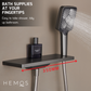 HEMOS BATHROOM BRASS 4 MODE CONCEALED MIXER SHOWER SETS WITH DIGITAL DISPLAY MATT GRAY SET MANDIAN HM-19101-MG