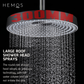 HEMOS BATHROOM FAUCET 3 MODE BRASS MIXER RAIN SHOWER SETS MATT GRAY SET MANDIAN HM-19086-MG