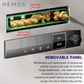 HEMOS BATHROOM BRASS 4 MODE CONCEALED MIXER SHOWER SETS WITH DIGITAL DISPLAY MATT GRAY SET MANDIAN HM-19101-MG