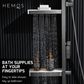 HEMOS BATHROOM FAUCET 4 MODE BRASS MIXER EXPOSED GREY SHOWER SETS SET MANDIAN HM-19095-MG