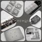HEMOS BATHROOM BRASS 4 MODE CONCEALED MIXER SHOWER SETS WITH DIGITAL DISPLAY MATT GRAY SET MANDIAN HM-19101-MG