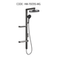 HEMOS BATHROOM FAUCET 4 MODE BRASS MIXER EXPOSED GREY SHOWER SETS SET MANDIAN HM-19095-MG