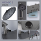 HEMOS BATHROOM FAUCET 4 MODE STAINLESS STEEL 304 MIXER EXPOSED MATT SILVER & GRAY SHOWER SETS HM-19093