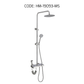 HEMOS BATHROOM FAUCET 4 MODE STAINLESS STEEL 304 MIXER EXPOSED MATT SILVER & GRAY SHOWER SETS HM-19093