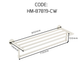 HEMOS BATHROOM FITTING SUS304 ACCESSORIES TOWEL RACK PAPER HOLDER CREAM WHITE 87SERIES