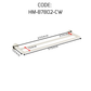 HEMOS BATHROOM FITTING SUS304 ACCESSORIES TOWEL RACK PAPER HOLDER CREAM WHITE 87SERIES