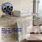 HEMOS BATHROOM FITTING SUS304 ACCESSORIES TOWEL RACK PAPER HOLDER MATT SILVER 87SERIES