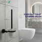 HEMOS BATHROOM FITTING SUS304 ACCESSORIES TOWEL RACK PAPER HOLDER MATT BLACK 87SERIES