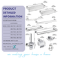HEMOS BATHROOM FITTING SUS304 ACCESSORIES TOWEL RACK PAPER HOLDER MATT SILVER 87SERIES