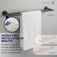 HEMOS BATHROOM FITTING SUS304 ACCESSORIES TOWEL RACK PAPER HOLDER MATT GREY 87SERIES