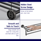 HEMOS BATHROOM FITTING SUS304 ACCESSORIES TOWEL RACK PAPER HOLDER MATT GREY 87SERIES