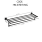 HEMOS BATHROOM FITTING SUS304 ACCESSORIES TOWEL RACK PAPER HOLDER MATT GREY 87SERIES