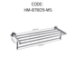 HEMOS BATHROOM FITTING SUS304 ACCESSORIES TOWEL RACK PAPER HOLDER MATT SILVER 87SERIES