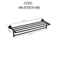 HEMOS BATHROOM FITTING SUS304 ACCESSORIES TOWEL RACK PAPER HOLDER MATT BLACK 87SERIES