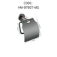 HEMOS BATHROOM FITTING SUS304 ACCESSORIES TOWEL RACK PAPER HOLDER MATT GREY 87SERIES