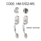 HEMOS 60-70MM DOUBLE ENTRANCE MAIN DOOR HANDLESET LOCK TOMBOL PINTU DEPAN HM-5102-MS,MB,MG