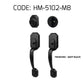 HEMOS 60-70MM DOUBLE ENTRANCE MAIN DOOR HANDLESET LOCK TOMBOL PINTU DEPAN HM-5102-MS,MB,MG