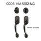 HEMOS 60-70MM DOUBLE ENTRANCE MAIN DOOR HANDLESET LOCK TOMBOL PINTU DEPAN HM-5102-MS,MB,MG
