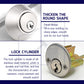 HEMOS 60-70MM SECURITY DOUBLE KEY DEADBOLT HOUSE FOR GRILL DOOR LOCK HM-5402-MS,MB,MG