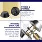 HEMOS 60-70MM SECURITY DOUBLE KEY DEADBOLT HOUSE FOR GRILL DOOR LOCK HM-5402-MS,MB,MG
