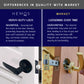 HEMOS 60-70MM TUBULAR LEVEL DOOR LOCK KUNCI TOMBOL PINTU RUMAH SILVER BLACK HM-5211