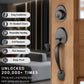 HEMOS 60-70MM DOUBLE ENTRANCE MAIN DOOR HANDLESET LOCK TOMBOL PINTU DEPAN HM-5103-MS,MB,MG