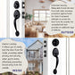 HEMOS 60-70MM DOUBLE ENTRANCE MAIN DOOR HANDLESET LOCK TOMBOL PINTU DEPAN HM-5103-MS,MB,MG