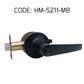 HEMOS 60-70MM TUBULAR LEVEL DOOR LOCK KUNCI TOMBOL PINTU RUMAH SILVER BLACK HM-5211
